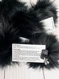 Black Beauty Lux Faux Fur Quick Connect Pom Pom