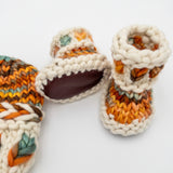 Pumpkin Patch Baby Bootie & Beanie set