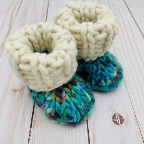 Boomerang Luxury Knit Baby Booties
