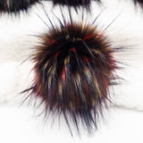 Rooster Long Pile Lux Faux Fur Quick Connect Pom Pom