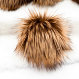 Tundra Wolf Long Pile Lux Faux Fur Quick Connect Pom Pom