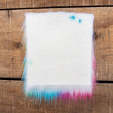 Rainbow Lux Faux Fur 5-inch Pre-cut Square