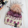 New Leaf Latvian Braid Brim Beanie in Porrinho