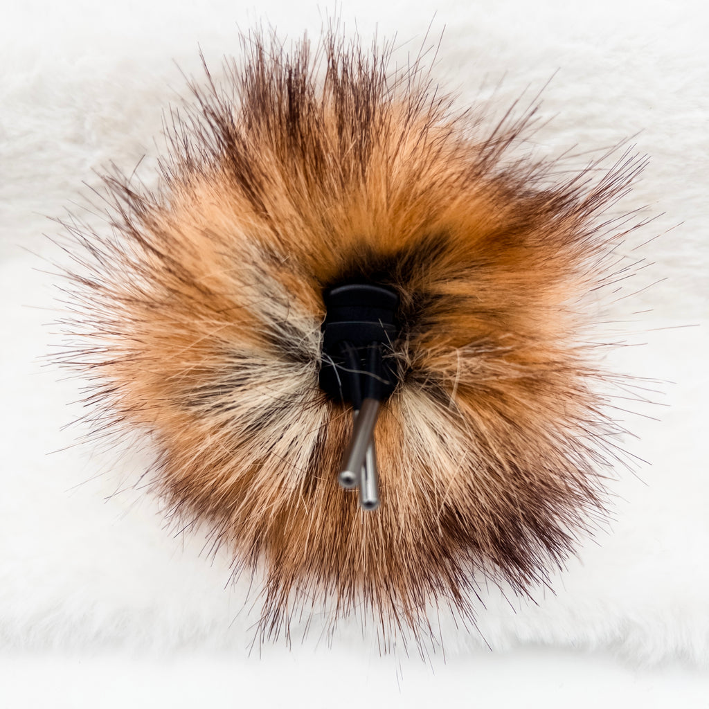 Canadian Fox Long Pile Lux Faux Fur Quick Connect Pom Pom
