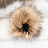 Baby Tundra Wolf Lux Faux Fur Quick Connect Pom Pom