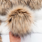 Baby Tundra Wolf Lux Faux Fur Quick Connect Pom Pom