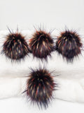 Rooster Long Pile Lux Faux Fur Quick Connect Pom Pom