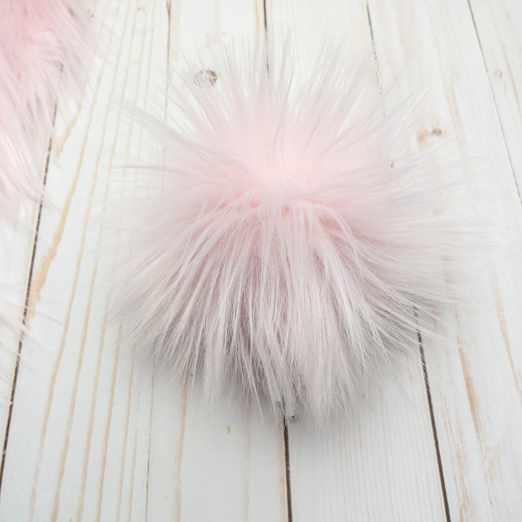 Pale Pink Lux Faux Fur Quick Connect Pom Pom