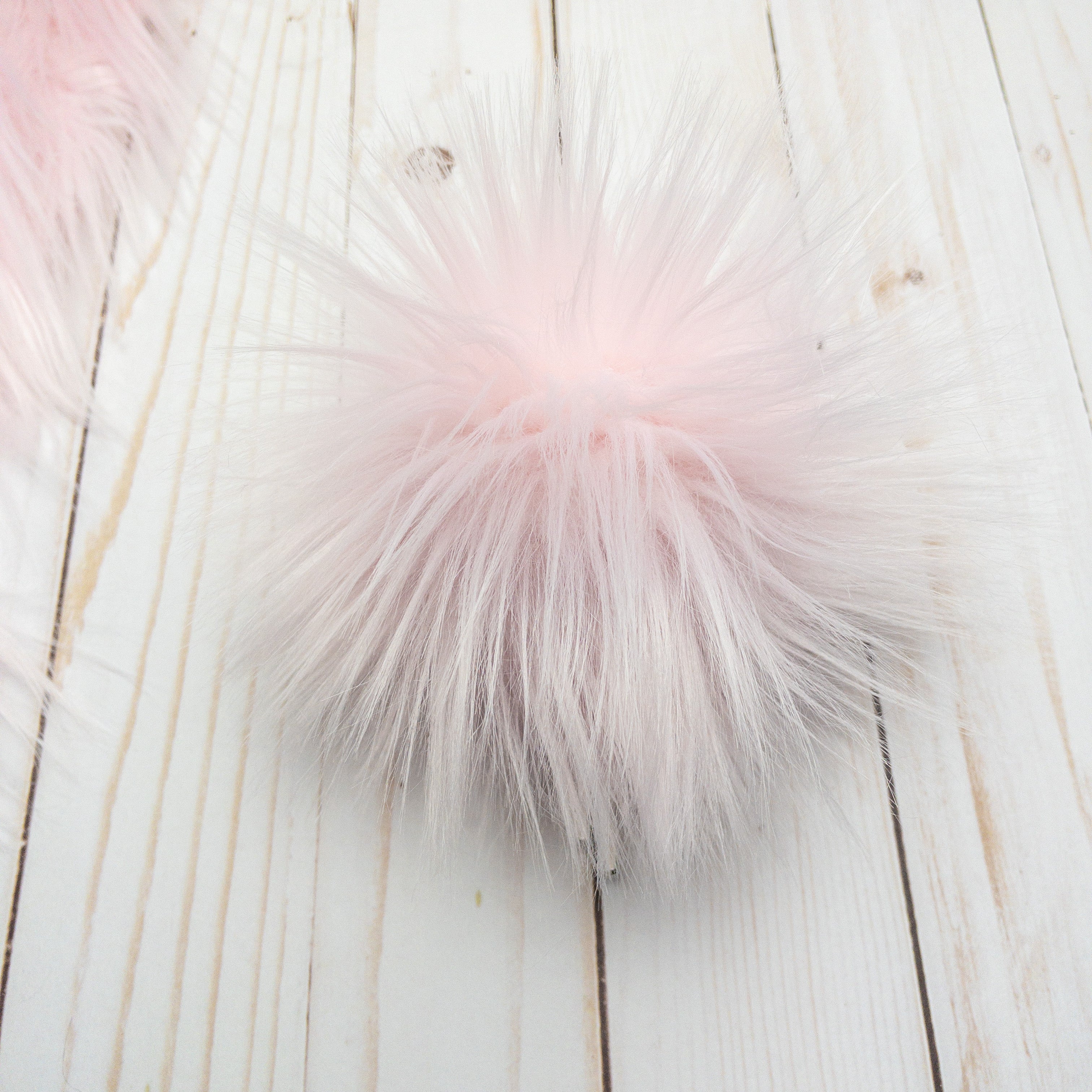 Pale Pink Lux Faux Fur Quick Connect Pom Pom