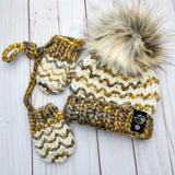 Mojave Desert Wolf Lux Faux Fur Quick Connect Pom Pom