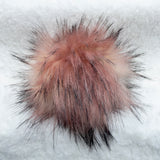 Blush Pink Husky Lux Faux Fur Quick Connect Pom Pom