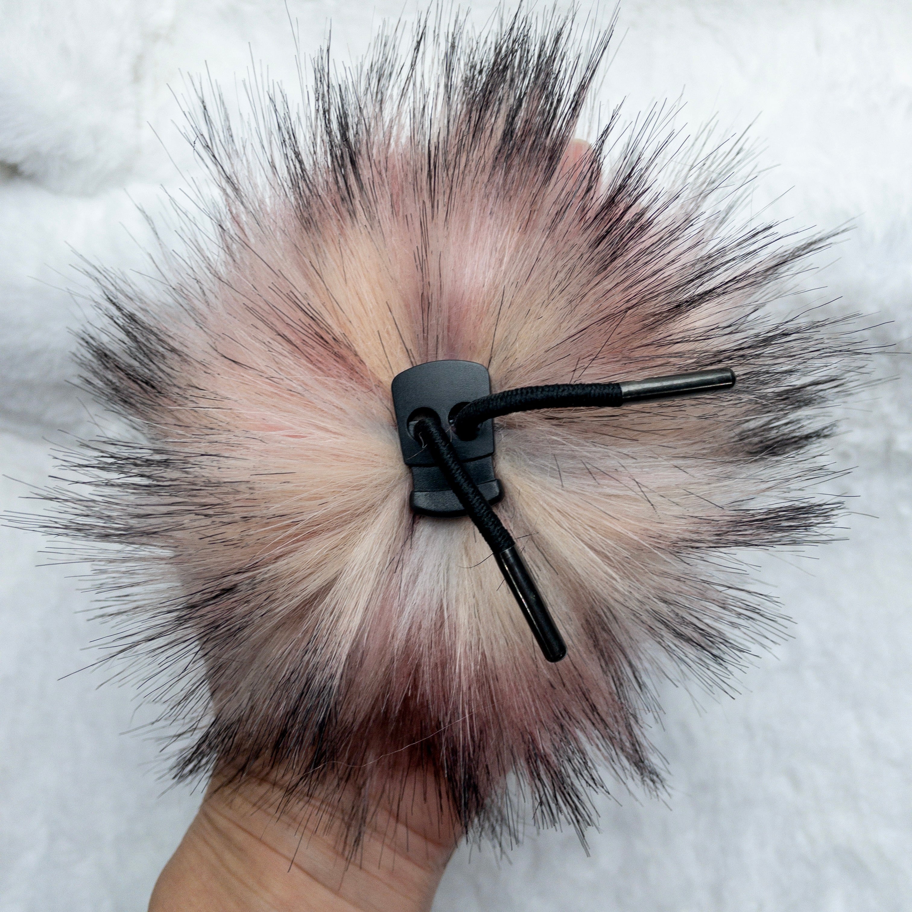 Blush Pink Husky Lux Faux Fur Quick Connect Pom Pom