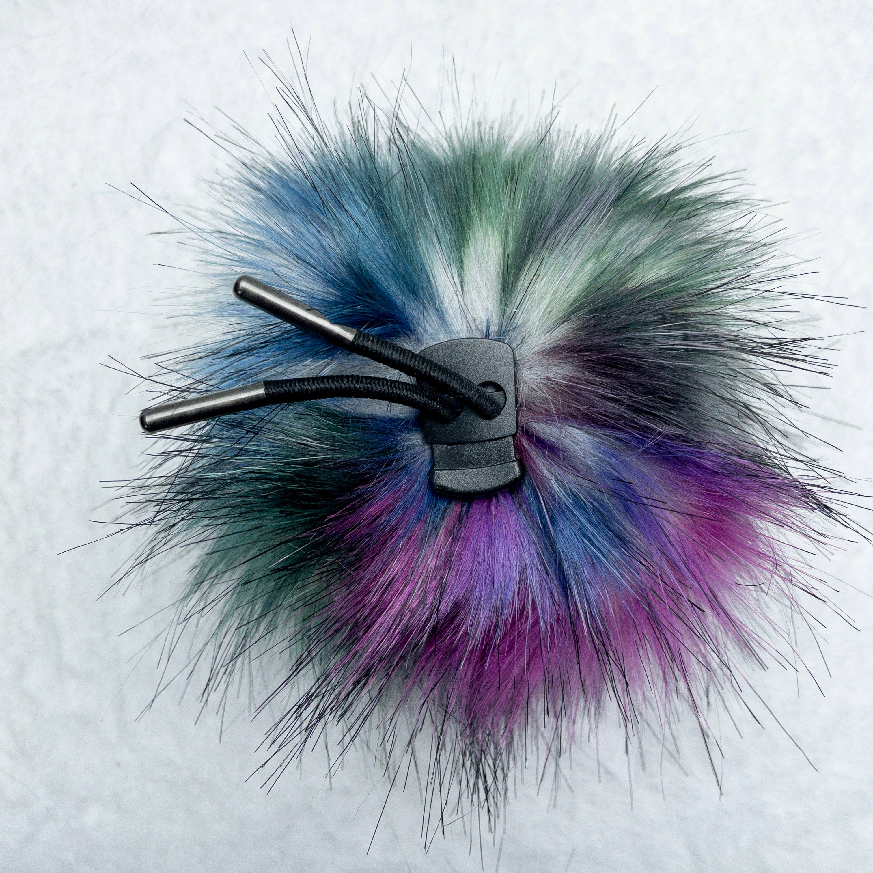 Aurora Borealis Lux Faux Fur Quick Connect Pom Pom
