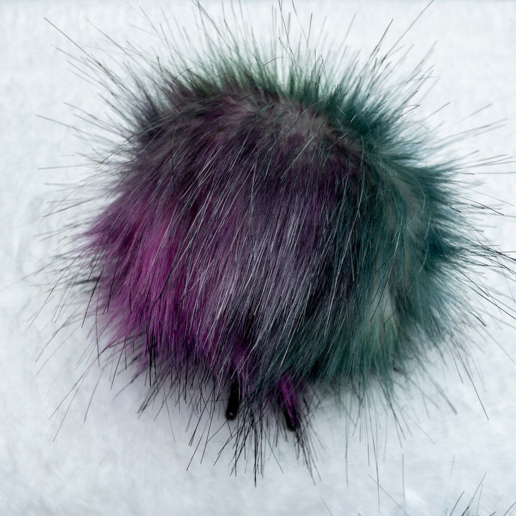 Aurora Borealis Lux Faux Fur Quick Connect Pom Pom