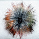 Autumn Fire Lux Faux Fur Quick Connect Pom Pom