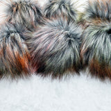 Autumn Fire Lux Faux Fur Quick Connect Pom Pom