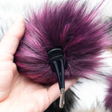 Berry Super Lux Faux Fur Quick Connect Pom Pom