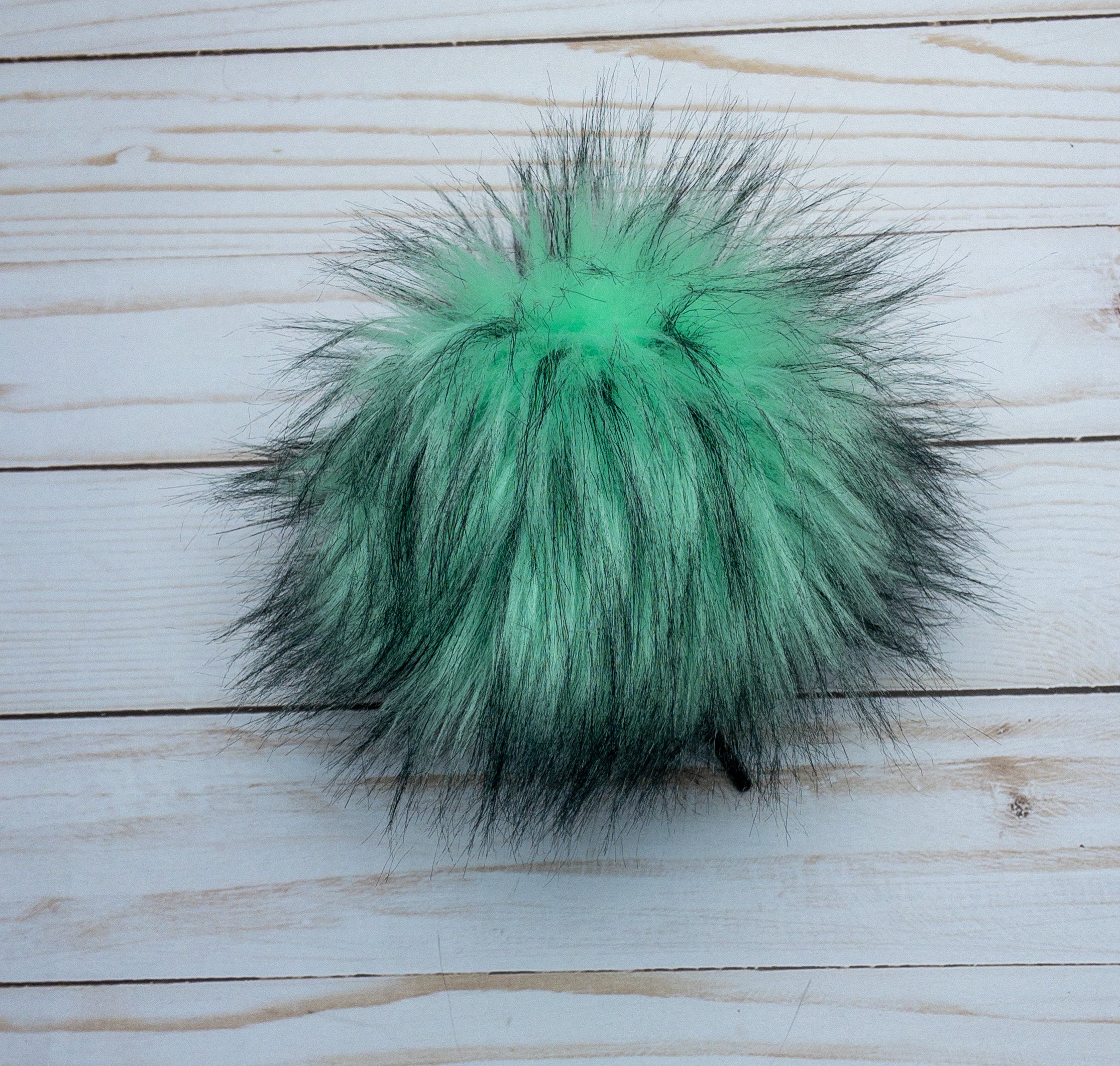 Mint Green Husky Lux Faux Fur Quick Connect Pom Pom