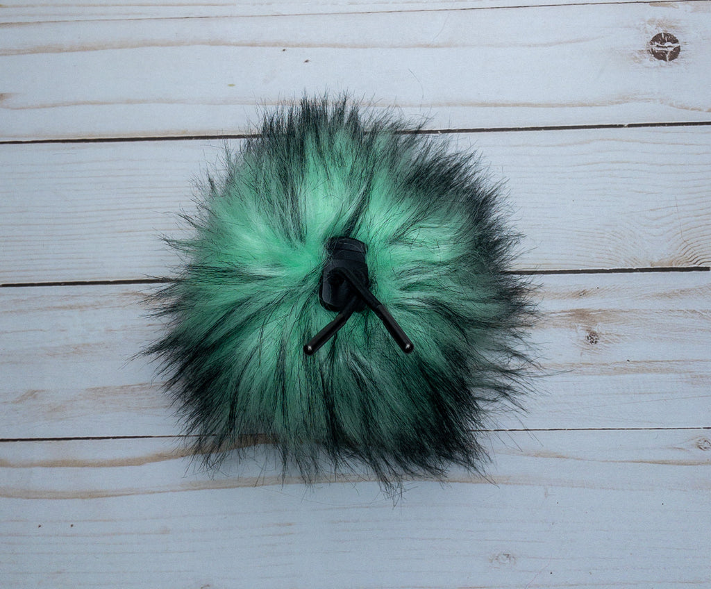 Mint Green Husky Lux Faux Fur Quick Connect Pom Pom