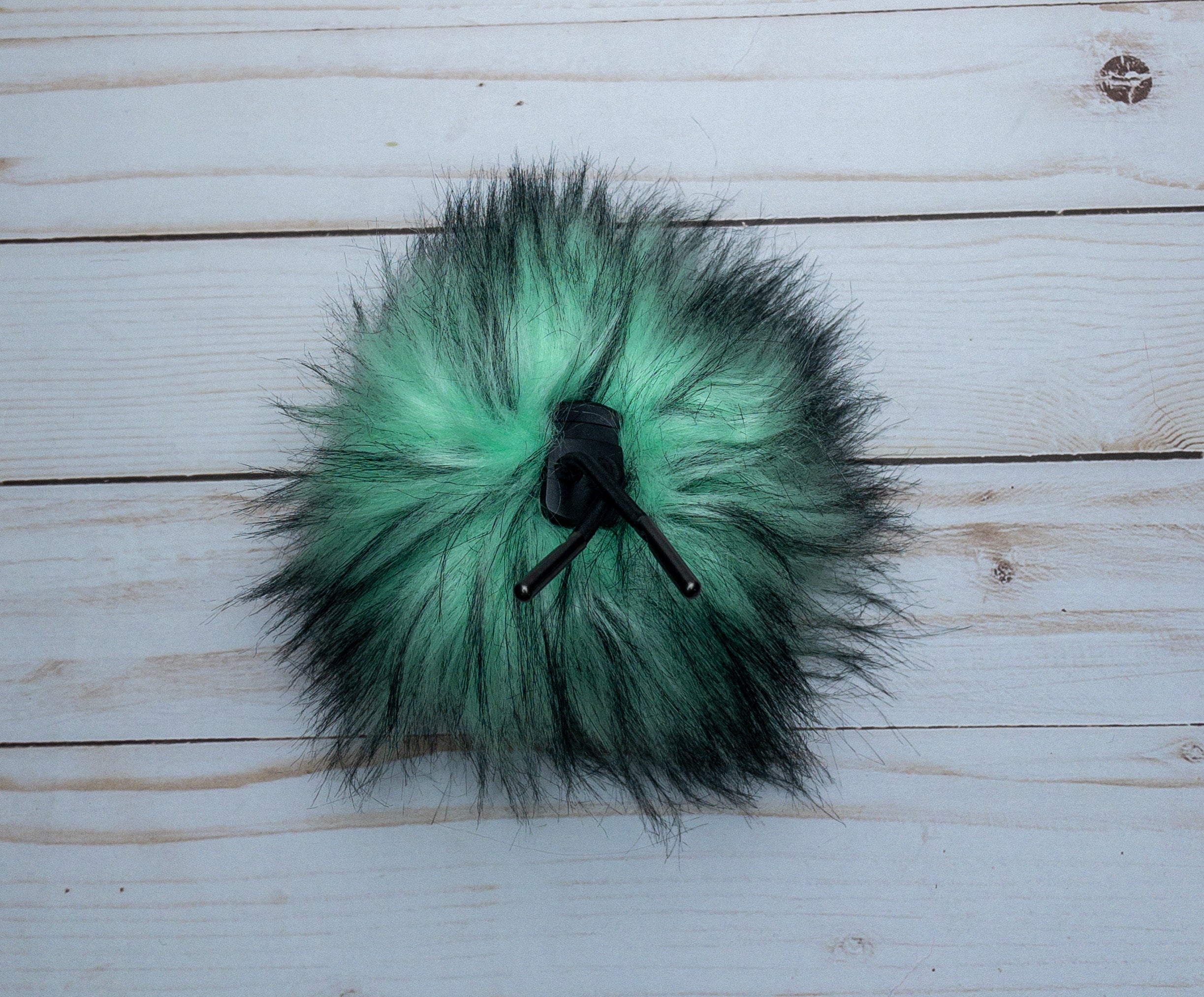 Mint Green Husky Lux Faux Fur Quick Connect Pom Pom