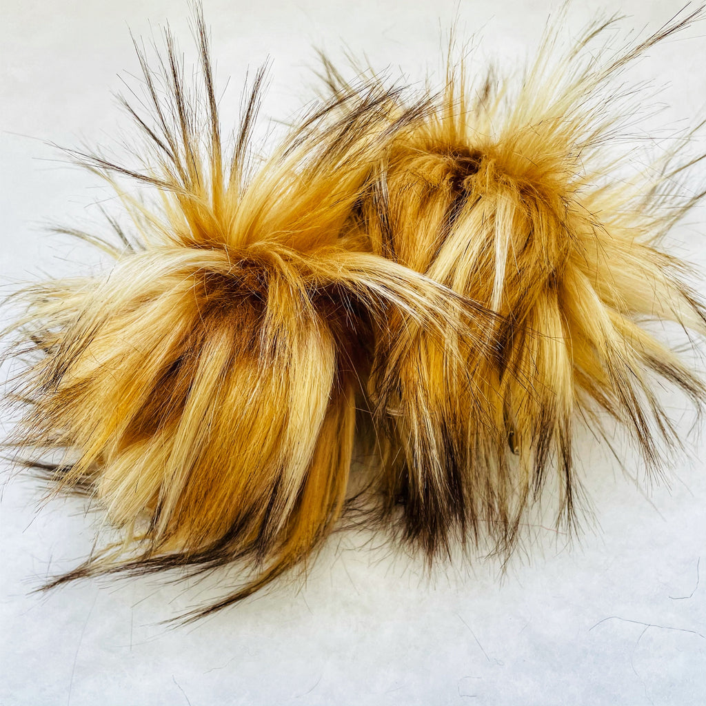 Toffee Latte Lux Faux Fur Quick Connect Pom Pom