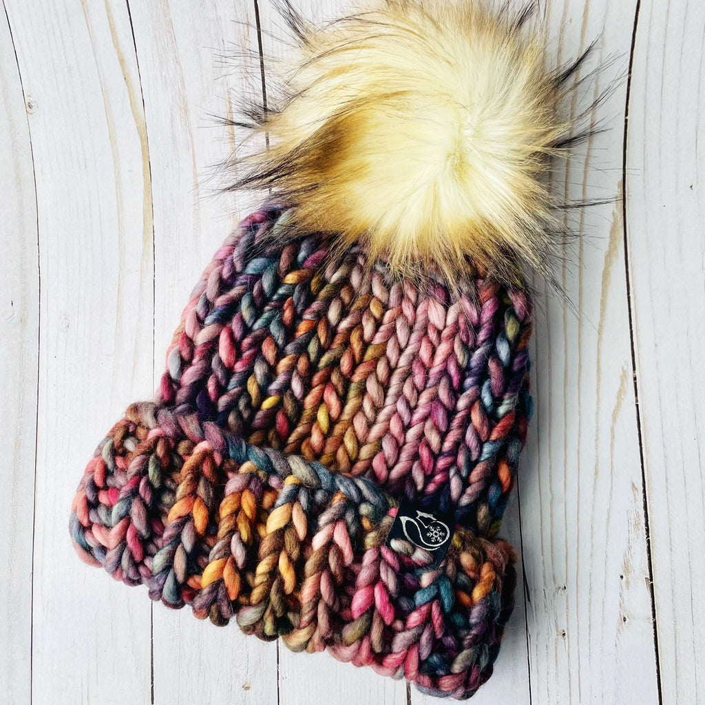 Cozy Toasty Warm 100% Merino Wool Beanie in Diana