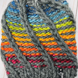 Rainbow Swirl Merino Wool Beanie Hat