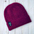 Cashmere Mink Folded Brim Dreamy Beanie