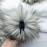 Gray Timberwolf Lux Faux Fur Quick Connect Pom Pom