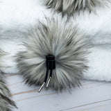 Gray Timberwolf Lux Faux Fur Quick Connect Pom Pom