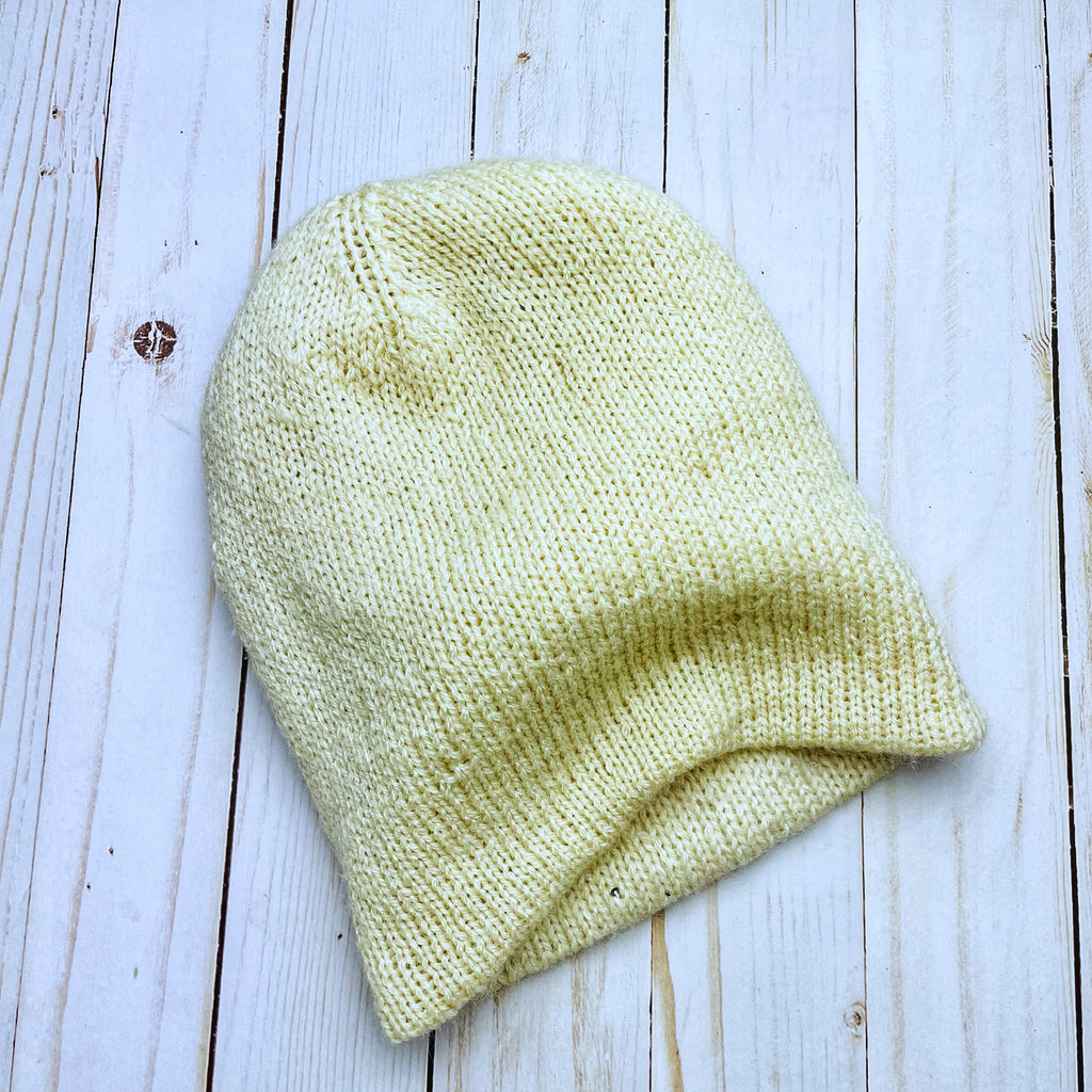 Sequin Mallow Double Spokes Merino Wool Beanie