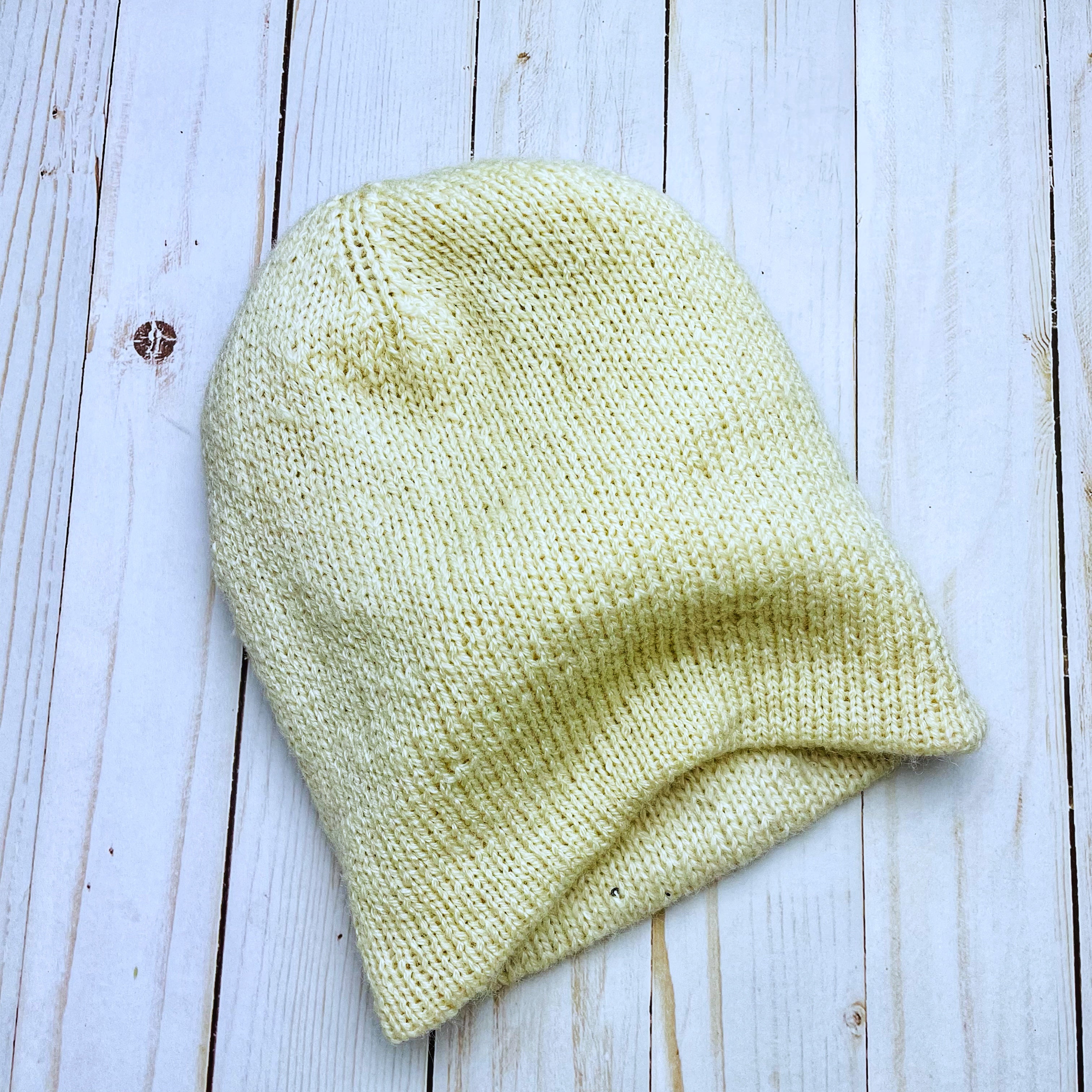 Sequin Mallow Double Spokes Merino Wool Beanie