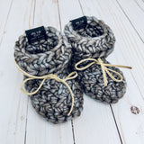 Summer Storm Sombras Luxury Crochet Baby Booties