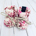 Cherry Blossom Pink Luxury Crochet Baby Booties