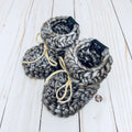 Summer Storm Sombras Luxury Crochet Baby Booties