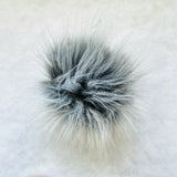 Grey Frost Lux Faux Fur Quick Connect Pom Pom