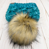 Mega Spun: Teal Feather 100% Pure Merino Wool Winter Hat
