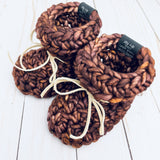 Belgian Chocolate Moose Luxury Crochet Baby Booties