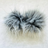 Grey Frost Lux Faux Fur Quick Connect Pom Pom