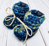 Azul Verde Luxury Crochet Baby Booties