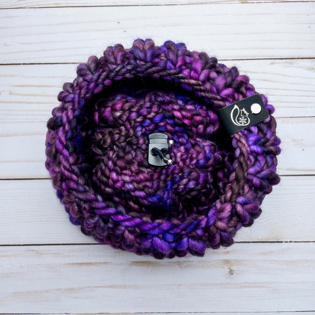 Turquois Husky Lux Faux Fur Quick Connect Pom Pom